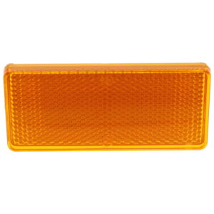 Oblong Amber Reflector 94x44mm Self Adhesive