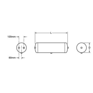 AIR TANK 40LTR X 246MM