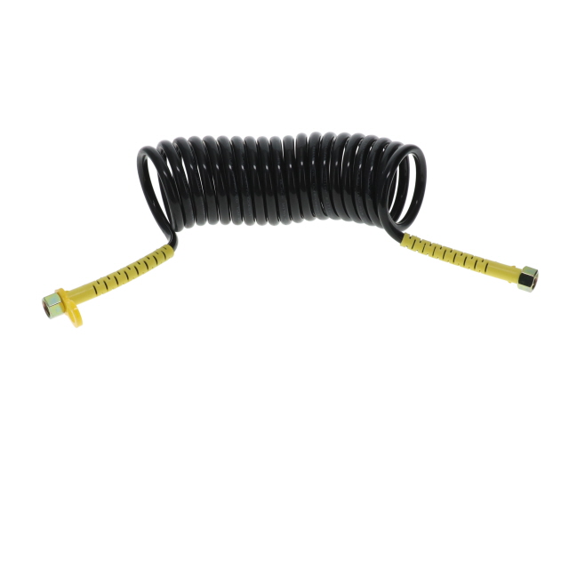 TUV Air Coil - 4m - Black with Yellow Tails - 2xM18F