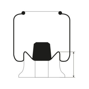 Airspring Assembly with plastic piston SAF 150mm