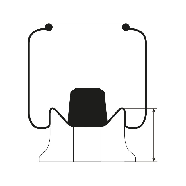 AIRSPRING ASSY (ASK006) 10" TOP PLATE