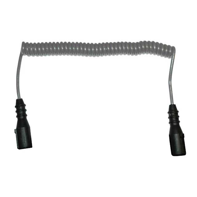7 Core 'N' Type Electrical Coil 3m with Screw Type Moulded Plugs