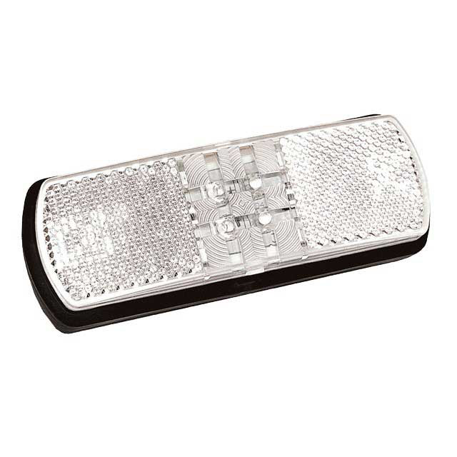 Front Marker Lamp - Clear - LED 9-33v with 500mm Fly Lead