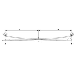 Rear Multi Leaf Spring to suit MERCEDES