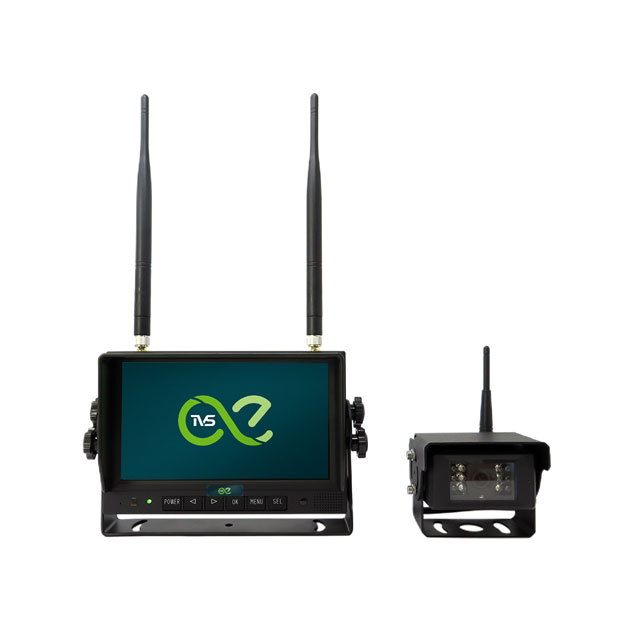7" Wireless Quad View Monitor with Micro SD DVR