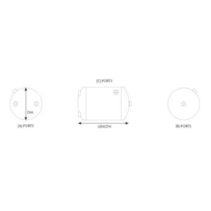 AIR TANK STEEL 15L TO SUIT VOLVO 246MM DIA