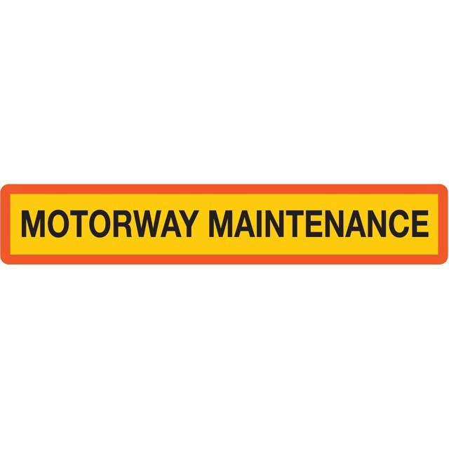 MARKER BOARD BSAU152 (TYPE 4) SINGLE YELLOW M/WAY MAINTENANC