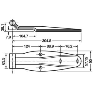 4-HOLE HINGE