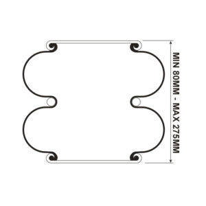 AIRSPRING (ASK009) M10 DOUBLE CONVOLUTED