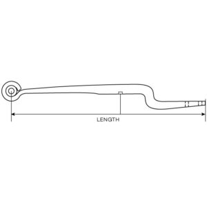 SINGLE LEAF TRAILING ARM 2 HOLE 62MM THICK