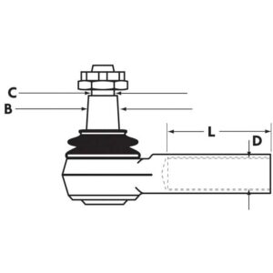 BALL JOINT - RH L115 FEMALE M24X1.5MM