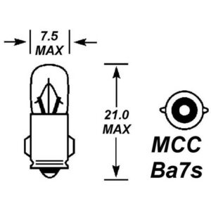 281 12V 2W PEANUT BULB