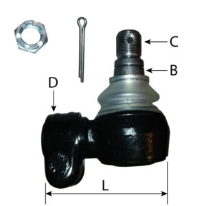 BALL JOINT L75 M26 X 1.5 RHT FM M24 WITH CONE 30MM