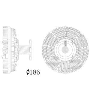 VISCOUS CLUTCH HUB UNIT