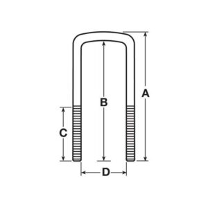 U BOLT M24 X 354MM