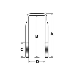 P7005  U BOLT M24 X 336MM