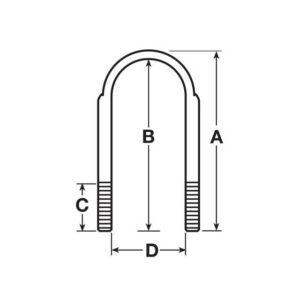 U BOLT M24 X 297MM