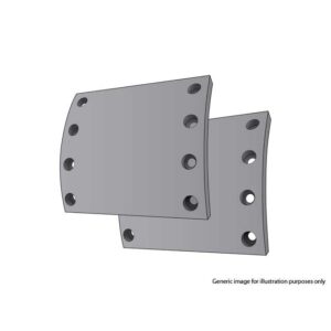 BRAKE LINING AXLE SET RW1/2/3 WVA19366