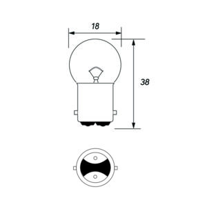 PKT10 24V 5W BA15D