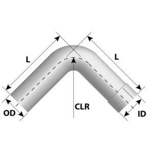 ELBOW PIPE - 5 OD/ 5 OD 90DEG L415MM