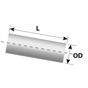 EXTENSION PIPE - ALU 3.5IN OD 0.6M