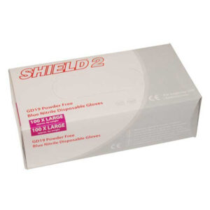 BOX 100 NITRILE UNPOWDERED GLOVES EXTRA LARGE