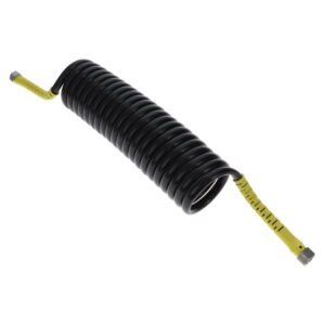 AIR COIL 4.5M BLACK WITH YELLOW TAIL M18 FEMALE