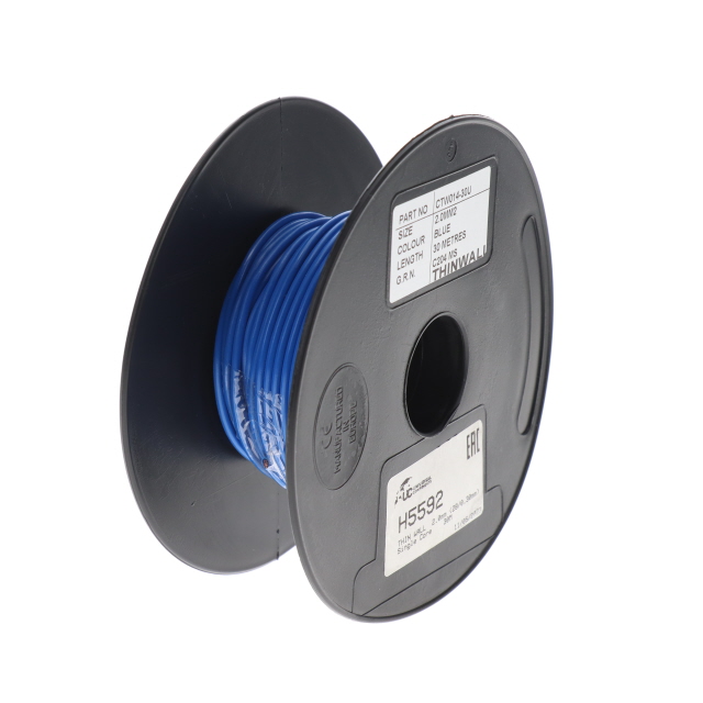 THIN WALL 2.0mm (28/0.30mm) BLUE Single Core 50M