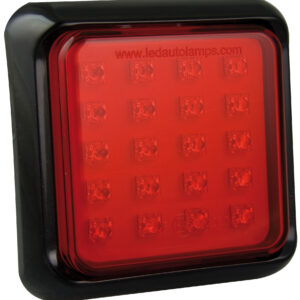 Square  Fog Lamp - Black Bracket