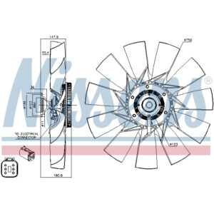 NISSENS FAN CLUTCH TO SUIT SCANIA