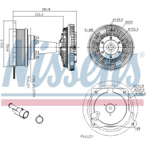 NISSENS FAN CLUTCH TO SUIT IVECO