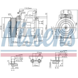 NISSENS COMPRESSOR TO SUIT MERCEDES
