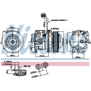 NISSENS COMPRESSOR TO SUIT MERCEDES