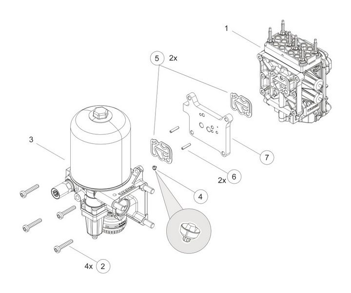 Repair Kit, air dryer