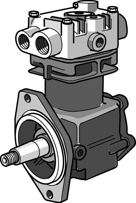 Compressor, compressed-air system