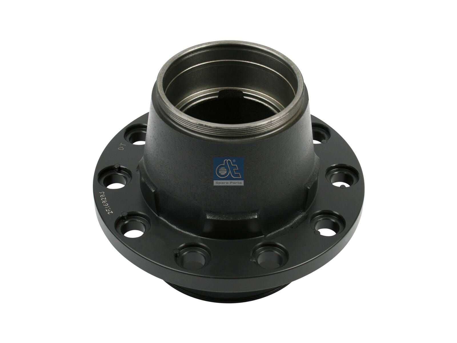 DT Spare Parts 10.10402 Wheel hub, without bearings, d1: 120 mm, d2: 150 mm, D: 270 mm, 10 bores, b: 22 mm, P: 225 mm, M135 x 2, H: 206 mm