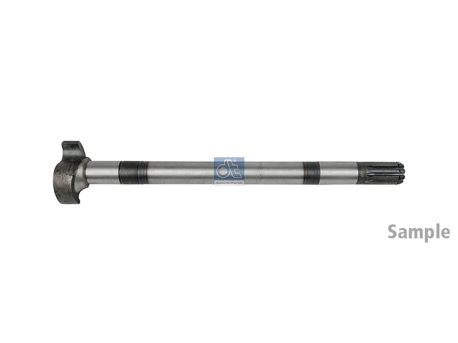 DT Spare Parts 10.23408 Brake camshaft, left, D: 42 mm, L1: 524.5 mm, L3: 480.2 mm, 10 teeth