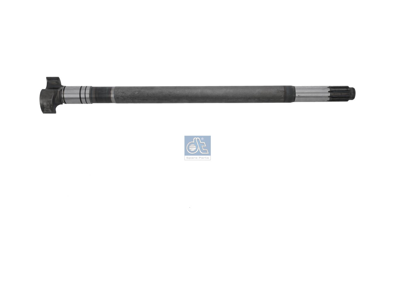 DT Spare Parts 10.23454 Brake camshaft, left, D: 42 mm, L1: 729.1 mm, L3: 684.1 mm, 10 teeth
