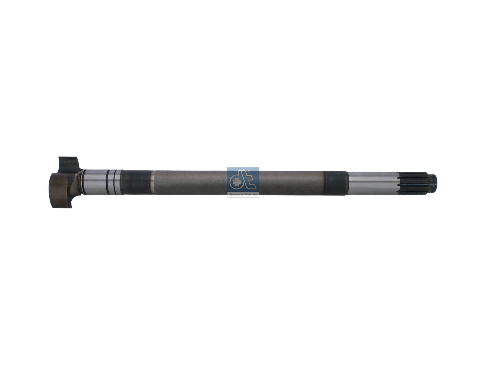 DT Spare Parts 10.23456 Brake camshaft, left, D: 42 mm, L1: 619.3 mm, L3: 575 mm, 10 teeth