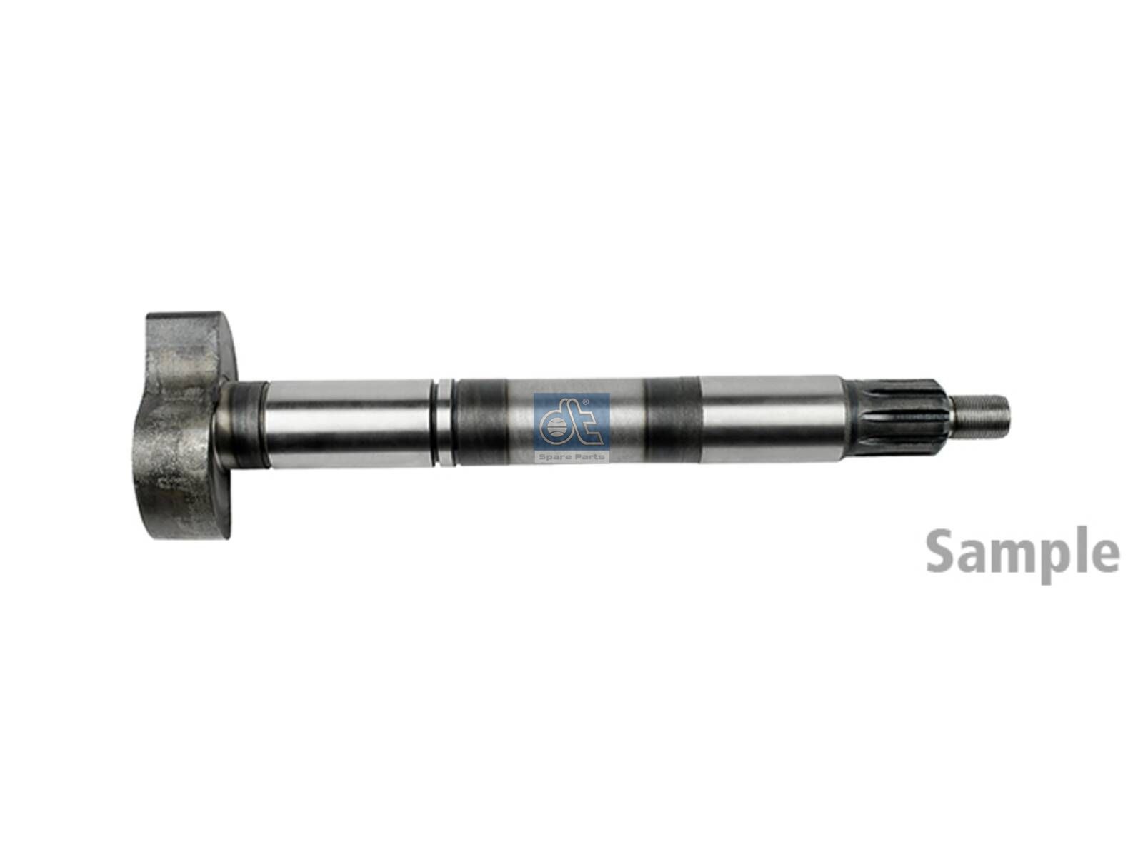 DT Spare Parts 10.23472 Brake camshaft, left, D: 42 mm, L1: 374.4 mm, L3: 329.4 mm, 10 teeth