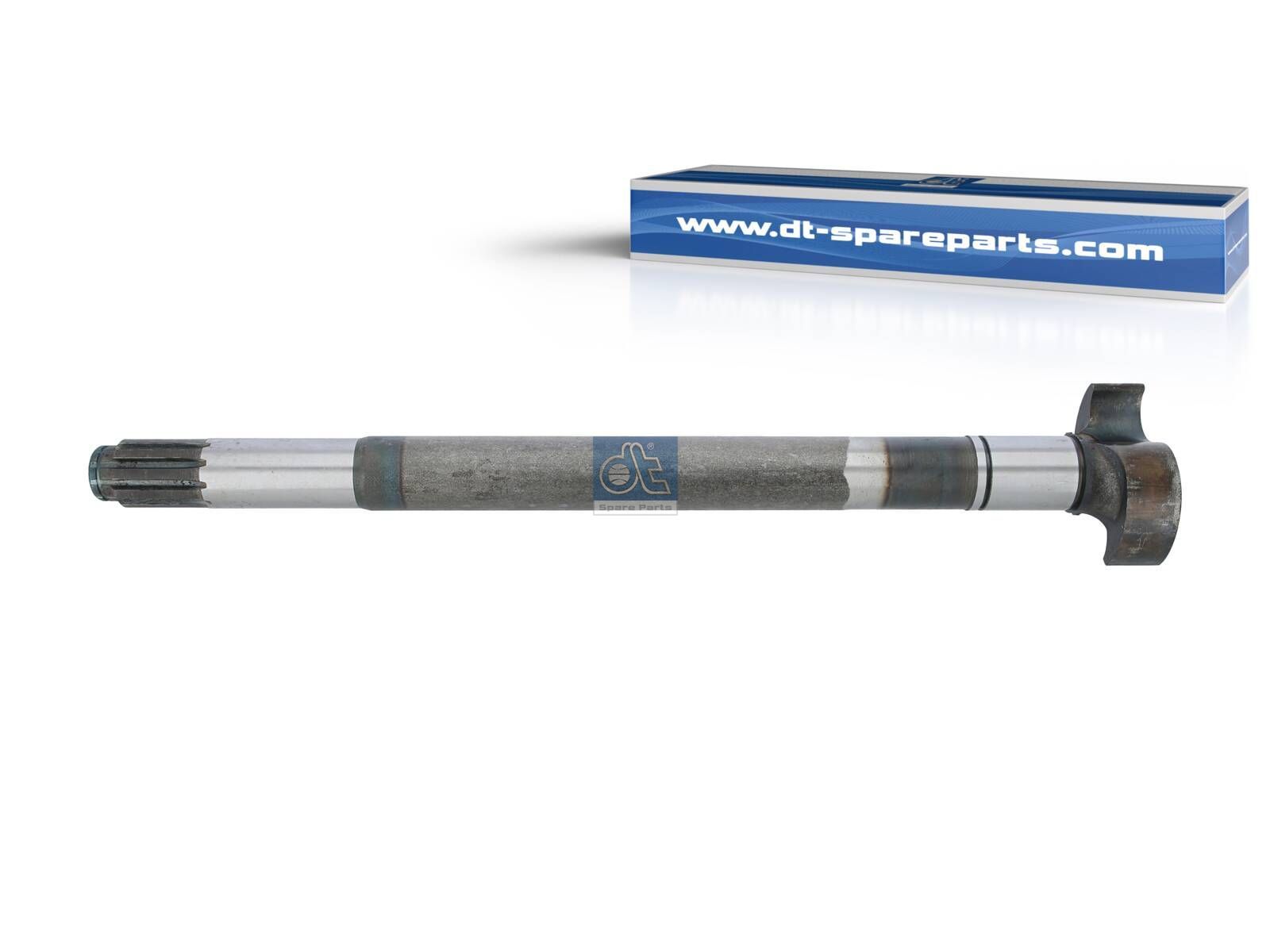 DT Spare Parts 10.23533 Brake camshaft, right, D: 40 mm, L1: 569.8 mm, L3: 525.5 mm, 10 teeth