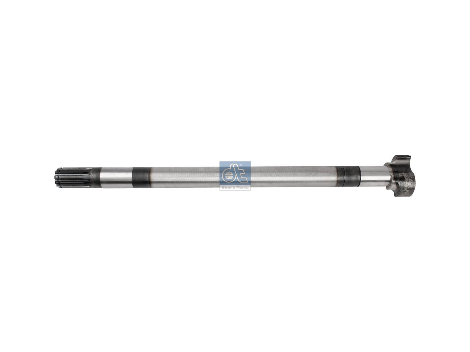 DT Spare Parts 10.33117 Brake camshaft, right, D: 38 mm, L1: 629.5 mm, L3: 585 mm, 10 teeth
