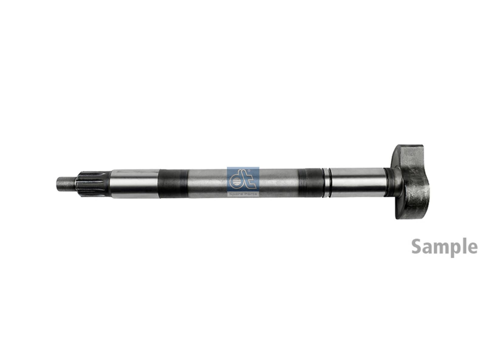 DT Spare Parts 10.33510 Brake camshaft, right, D: 38 mm, L1: 494 mm, L3: 449 mm, 10 teeth