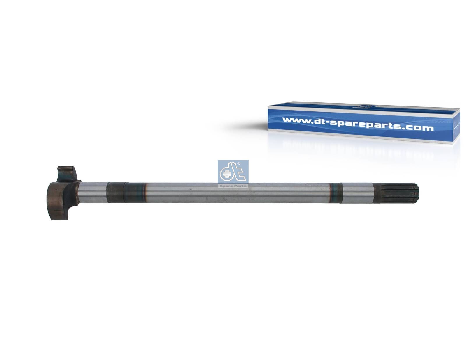 DT Spare Parts 10.33517 Brake camshaft, left, D: 38 mm, L1: 650 mm, L3: 605 mm, 10 teeth