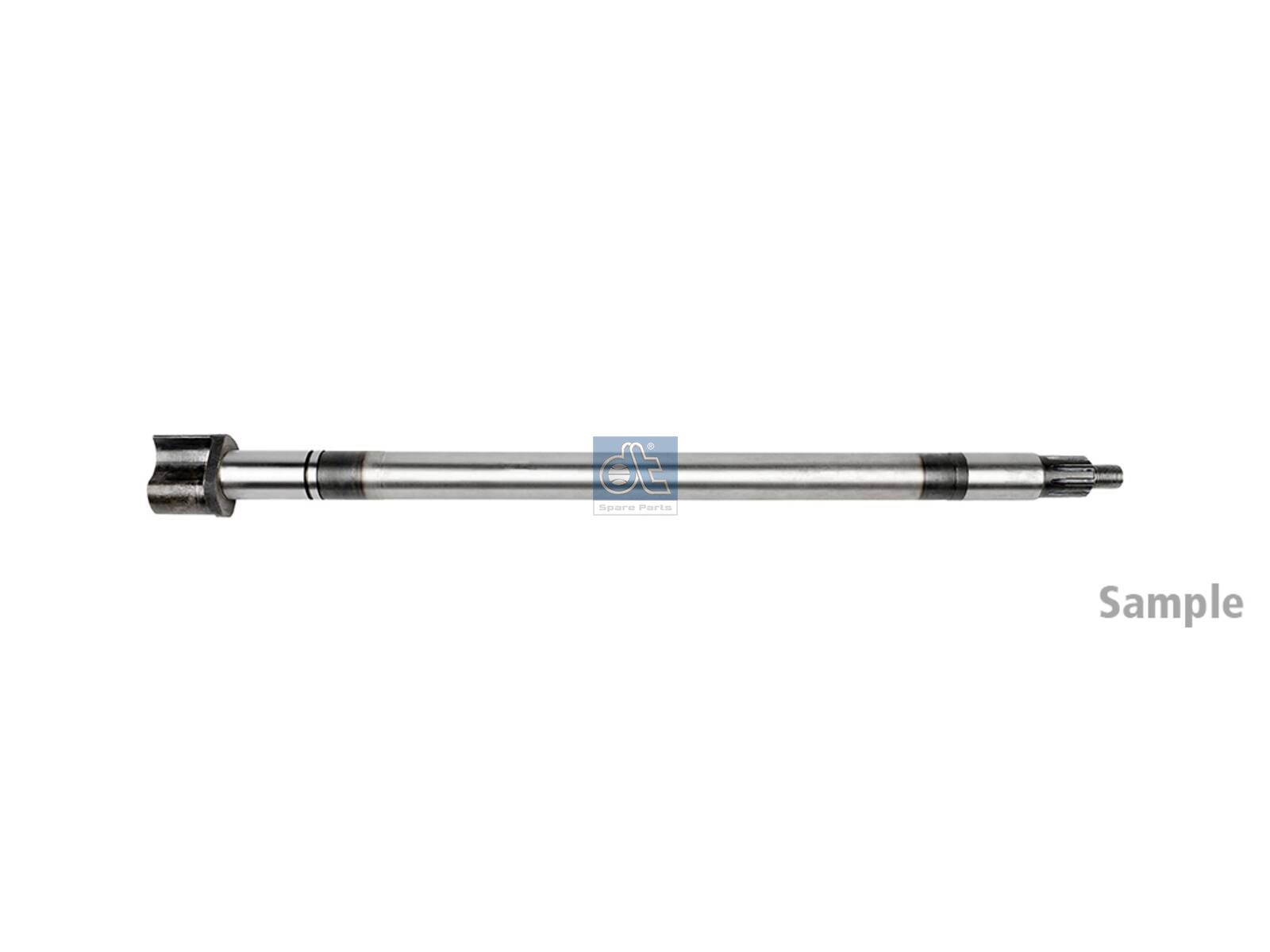 DT Spare Parts 10.33527 Brake camshaft, left, D: 38 mm, L1: 810 mm, L3: 765 mm, 10 teeth