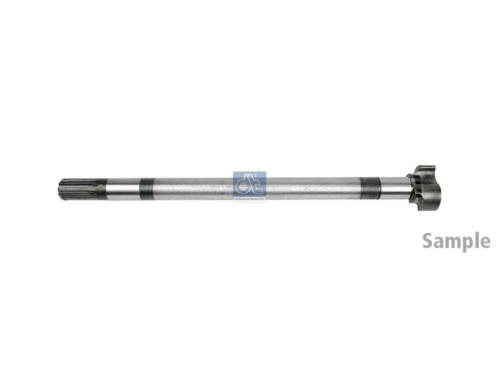 DT Spare Parts 10.33530 Brake camshaft, right, D: 38 mm, L1: 620 mm, L3: 575 mm, 10 teeth