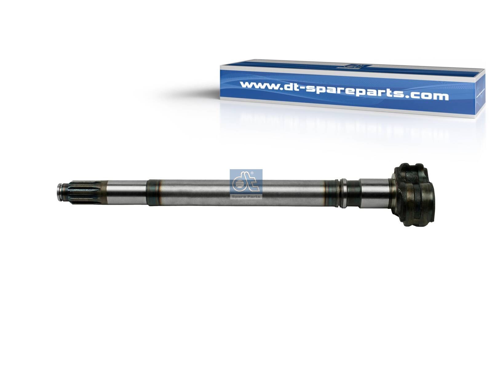 DT Spare Parts 10.33536 Brake camshaft, right, D: 46 mm, L1: 563 mm, L3: 507 mm, 10 teeth