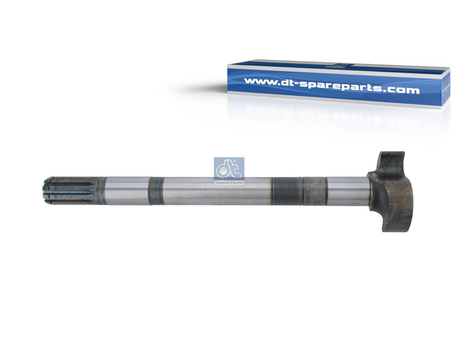 DT Spare Parts 10.33579 Brake camshaft, right, D: 38 mm, L1: 462 mm, L3: 417 mm, 10 teeth