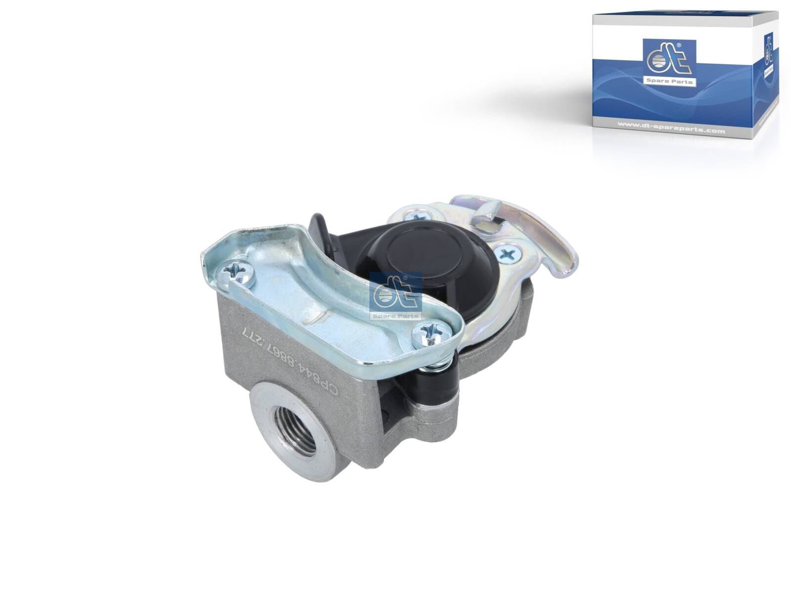 DT Spare Parts 10.44277 Palm coupling, black lid, M16 x 1,5, 8.5 bar