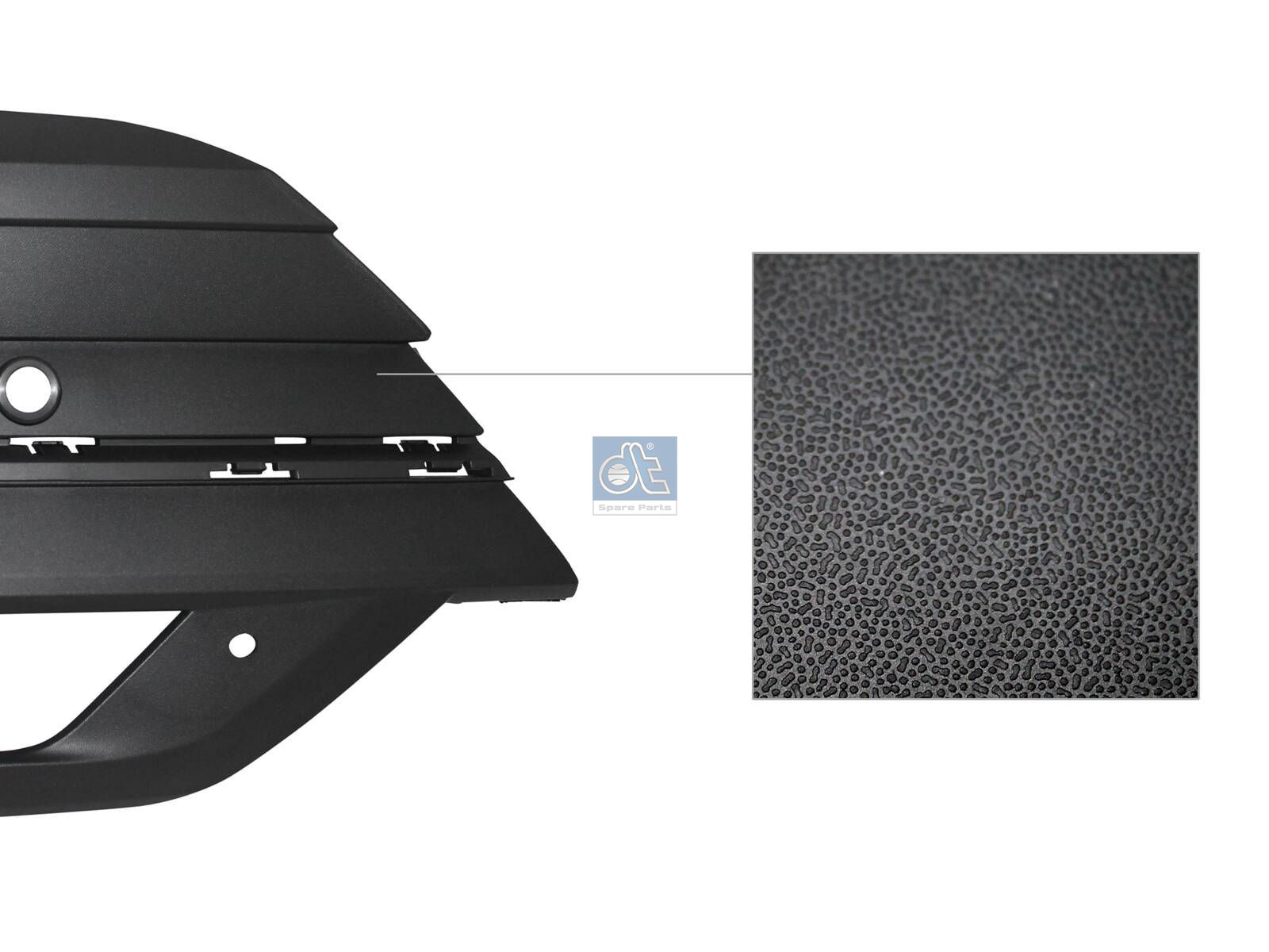DT Spare Parts 11.71210 Bumper cover, front, right
